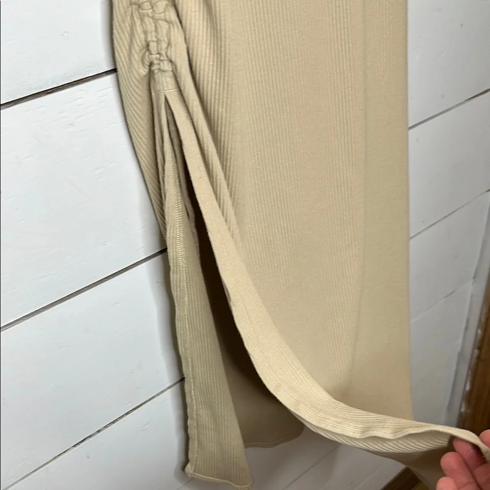 J. Crew Vintage Rib Ruched Midi Dress - Picture 5 of 12